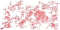 MOTOR BEVESTIGINGEN (2.0L) (AT) voor Honda ACCORD TOURER 2.0 S 5 deuren 5-traps automatische versnellingsbak 2015