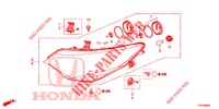 KOPLAMP  voor Honda CIVIC 1.4 ES 5 deuren 6-versnellings handgeschakelde versnellingsbak 2012