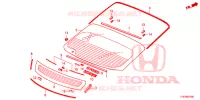 VOOR RUIT/ ACHTER RUIT  voor Honda CIVIC ES 5 deuren 6-versnellings handgeschakelde versnellingsbak 2012