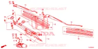 VOOR RUITESPROEIER (RH) voor Honda CIVIC S 5 deuren 6-versnellings handgeschakelde versnellingsbak 2012