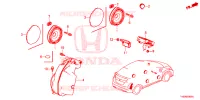 ANTENNE/LUIDSPREKER  voor Honda CIVIC SE 5 deuren 6-versnellings handgeschakelde versnellingsbak 2012