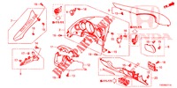 INSTRUMENTEN AFWERKING (COTE DE CONDUCTEUR) (RH) voor Honda CIVIC 1.8 ES 5 deuren 6-versnellings handgeschakelde versnellingsbak 2012