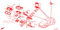 INTERIEUR VERLICHTING  voor Honda CIVIC 1.8 ES 5 deuren 6-versnellings handgeschakelde versnellingsbak 2012