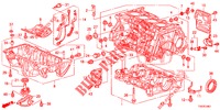CILINDERBLOK/OLIEPAN (1.8L) voor Honda CIVIC 1.8 S 5 deuren 6-versnellings handgeschakelde versnellingsbak 2012