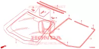 VOOR RUIT/ ACHTER RUIT  voor Honda CIVIC S 5 deuren 5-traps automatische versnellingsbak 2012