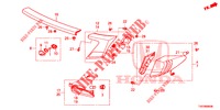 ACHTERLICHT/KENTEKEN LICHT (PGM FI)  voor Honda CIVIC DIESEL 2.2 ES 5 deuren 6-versnellings handgeschakelde versnellingsbak 2012