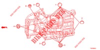 DOORVOERTULLE (INFERIEUR) voor Honda CIVIC DIESEL 2.2 ES 5 deuren 6-versnellings handgeschakelde versnellingsbak 2012