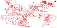 INSTRUMENTEN AFWERKING (COTE DE PASSAGER) (RH) voor Honda CIVIC DIESEL 2.2 ES 5 deuren 6-versnellings handgeschakelde versnellingsbak 2012
