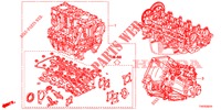 MOTOR MONTAGE/VERSNELLINGSBAKSAMENSTEL (DIESEL) (2.2L) voor Honda CIVIC DIESEL 2.2 ES 5 deuren 6-versnellings handgeschakelde versnellingsbak 2012