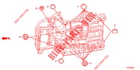 DOORVOERTULLE (INFERIEUR) voor Honda CIVIC DIESEL 2.2 EXCLUSIVE 5 deuren 6-versnellings handgeschakelde versnellingsbak 2012