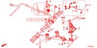 VOOR KNOKKEL  voor Honda CIVIC DIESEL 2.2 EXCLUSIVE 5 deuren 6-versnellings handgeschakelde versnellingsbak 2012