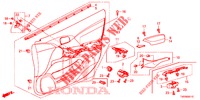 VOOR PORTIER VOERING (RH) voor Honda CIVIC DIESEL 2.2 EXCLUSIVE 5 deuren 6-versnellings handgeschakelde versnellingsbak 2012