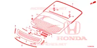 VOOR RUIT/ ACHTER RUIT  voor Honda CIVIC DIESEL ELEGANCE 5 deuren 6-versnellings handgeschakelde versnellingsbak 2012