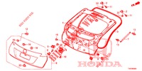 ACHTERKLEP PANEEL(2DE)  voor Honda CIVIC DIESEL 1.6 EX 5 deuren 6-versnellings handgeschakelde versnellingsbak 2013
