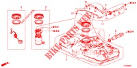 BRANDSTOF TANK (DIESEL) (1.6L) voor Honda CIVIC DIESEL 1.6 EX 5 deuren 6-versnellings handgeschakelde versnellingsbak 2013