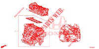 MOTOR MONTAGE/VERSNELLINGSBAKSAMENSTEL (DIESEL) (1.6L) voor Honda CIVIC DIESEL 1.6 EX 5 deuren 6-versnellings handgeschakelde versnellingsbak 2013