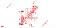 ACHTER SCHOK ABSORBEERDER  voor Honda CIVIC DIESEL 1.6 S 5 deuren 6-versnellings handgeschakelde versnellingsbak 2013