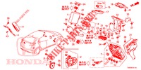 BEDIENINGSEENNEID (CABINE) (1) (RH) voor Honda CIVIC DIESEL 1.6 S 5 deuren 6-versnellings handgeschakelde versnellingsbak 2013