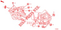 DOORVOERTULLE (ARRIERE) voor Honda CIVIC DIESEL 1.6 S 5 deuren 6-versnellings handgeschakelde versnellingsbak 2013