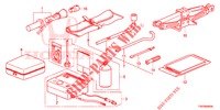 GEREEDSCHAP/KRIK  voor Honda CIVIC DIESEL 1.6 S 5 deuren 6-versnellings handgeschakelde versnellingsbak 2013