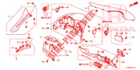 INSTRUMENTEN AFWERKING (COTE DE CONDUCTEUR) (RH) voor Honda CIVIC DIESEL 1.6 S 5 deuren 6-versnellings handgeschakelde versnellingsbak 2013