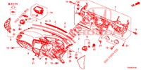 INSTRUMENTEN PANEEL BOVEN (RH) voor Honda CIVIC DIESEL 1.6 S 5 deuren 6-versnellings handgeschakelde versnellingsbak 2013