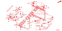 RADIATOR SLANG/RESERVETANK (DIESEL) (1.6L) voor Honda CIVIC DIESEL 1.6 S 5 deuren 6-versnellings handgeschakelde versnellingsbak 2013