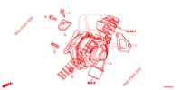 TURBOLADER (DIESEL) (1.6L) voor Honda CIVIC DIESEL 1.6 S 5 deuren 6-versnellings handgeschakelde versnellingsbak 2013