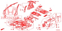 VLOER/BINNEN PANELEN  voor Honda CIVIC DIESEL 1.6 S 5 deuren 6-versnellings handgeschakelde versnellingsbak 2013