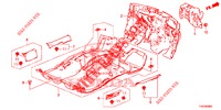 VLOERMAT/ISOLATOR  voor Honda CIVIC DIESEL 1.6 S 5 deuren 6-versnellings handgeschakelde versnellingsbak 2013