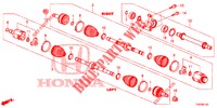 VOOR AANDRIJFAS/HALVE AS (DIESEL) (1.6L) voor Honda CIVIC DIESEL 1.6 S 5 deuren 6-versnellings handgeschakelde versnellingsbak 2013