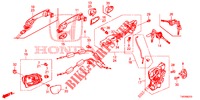 VOOR PORTIER SLOTEN/BUITEN HENDEL  voor Honda CIVIC DIESEL 1.6 S 5 deuren 6-versnellings handgeschakelde versnellingsbak 2013