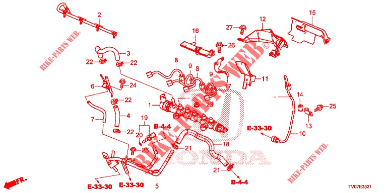 BRANDSTOF RAIL/HOGE DRUK POMP (DIESEL) (1.6L) voor Honda CIVIC DIESEL 1.6 S 5 deuren 6-versnellings handgeschakelde versnellingsbak 2013