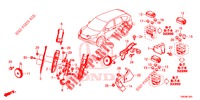 BEDIENINGSEENNEID (COMPARTIMENT MOTEUR) (1) (DIESEL) voor Honda CR-V DIESEL 1.6 EXCLUSIVE NAVI 4WD 5 deuren 6-versnellings handgeschakelde versnellingsbak 2017