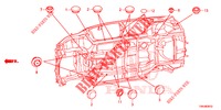 DOORVOERTULLE (INFERIEUR) voor Honda CR-V DIESEL 1.6 EXCLUSIVE NAVI 4WD 5 deuren 6-versnellings handgeschakelde versnellingsbak 2017