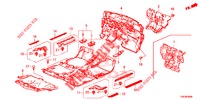 VLOERMAT/ISOLATOR  voor Honda CR-V DIESEL 1.6 EXCLUSIVE NAVI 4WD 5 deuren 6-versnellings handgeschakelde versnellingsbak 2017