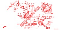 WATERPOMP/THERMOSTAAT (DIESEL) voor Honda CR-V DIESEL 1.6 EXCLUSIVE NAVI 4WD 5 deuren 6-versnellings handgeschakelde versnellingsbak 2017