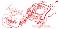 ACHTERKLEP PANEEL(2DE)  voor Honda CIVIC 1.4 EXECUTIVE 5 deuren 6-versnellings handgeschakelde versnellingsbak 2014
