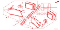 MIDDEN DISPLAY  voor Honda CIVIC 1.4 EXECUTIVE 5 deuren 6-versnellings handgeschakelde versnellingsbak 2014