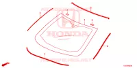 VOOR RUIT/ ACHTER RUIT  voor Honda CIVIC SPORT+ 5 deuren 6-versnellings handgeschakelde versnellingsbak 2017