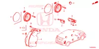 ANTENNE/LUIDSPREKER  voor Honda CIVIC EX 5 deuren 6-versnellings handgeschakelde versnellingsbak 2013