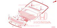 VOOR RUIT/ ACHTER RUIT  voor Honda CIVIC EX 5 deuren 6-versnellings handgeschakelde versnellingsbak 2013