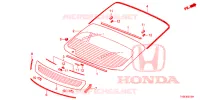 VOOR RUIT/ ACHTER RUIT  voor Honda CIVIC S 5 deuren 6-versnellings handgeschakelde versnellingsbak 2014