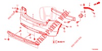 ACHTER BUMPER  voor Honda CIVIC 1.8 ES 5 deuren 6-versnellings handgeschakelde versnellingsbak 2014