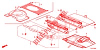 ACHTER VLOER BOX  voor Honda CIVIC 1.8 ES 5 deuren 6-versnellings handgeschakelde versnellingsbak 2014