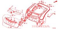 ACHTERKLEP PANEEL(2DE)  voor Honda CIVIC 1.8 ES 5 deuren 6-versnellings handgeschakelde versnellingsbak 2014
