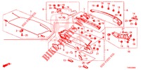 ACHTERKLEP VOERING/ ACHTER PANEEL VOERING(2DE)  voor Honda CIVIC 1.8 ES 5 deuren 6-versnellings handgeschakelde versnellingsbak 2014