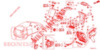 BEDIENINGSEENNEID (CABINE) (1) (RH) voor Honda CIVIC 1.8 ES 5 deuren 6-versnellings handgeschakelde versnellingsbak 2014