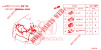 ELEKTRISCHE AANSLUITING (ARRIERE) voor Honda CIVIC 1.8 ES 5 deuren 6-versnellings handgeschakelde versnellingsbak 2014
