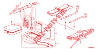 GEREEDSCHAP/KRIK  voor Honda CIVIC 1.8 ES 5 deuren 6-versnellings handgeschakelde versnellingsbak 2014